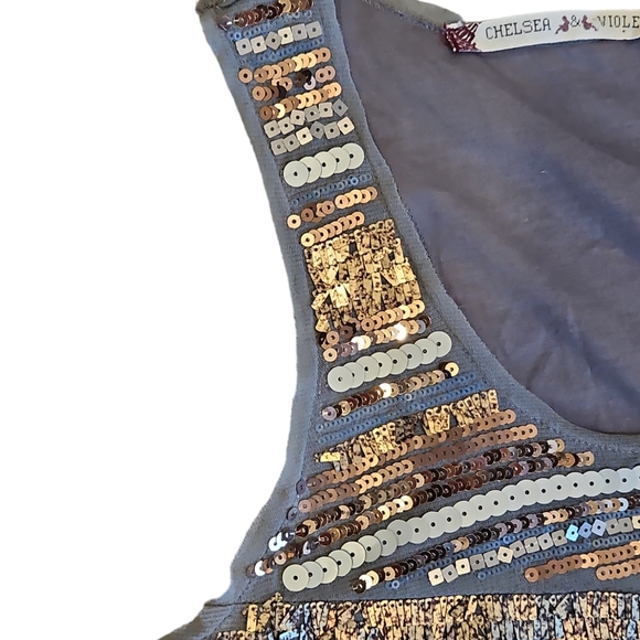 Chelsea & Violet XS Sequined Tank / Racerback Dress - Picture 3 of 6